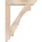 Ekena Millwork Balboa Slat Smooth Bracket w/ Offset Brace, Douglas Fir, 7 1/2"W x 36"D x 48"H BKT0806X36X48BOA06SDF - alternate 2